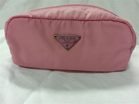 prada orange makeup bag|Prada nylon makeup bag.